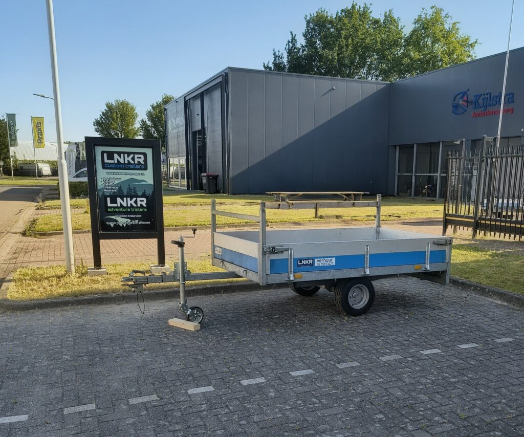 verhuur ongeremde aanhangwagen